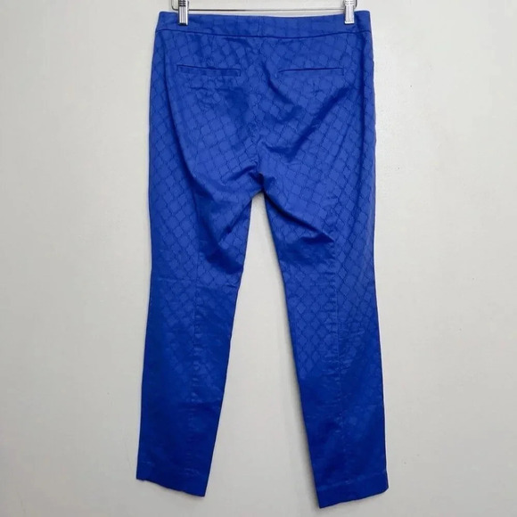 Lilly  Pulitzer Womens 6 29" Kelly Textured Skinny Ankle Pant Royal Purple - Picture 16 of 16